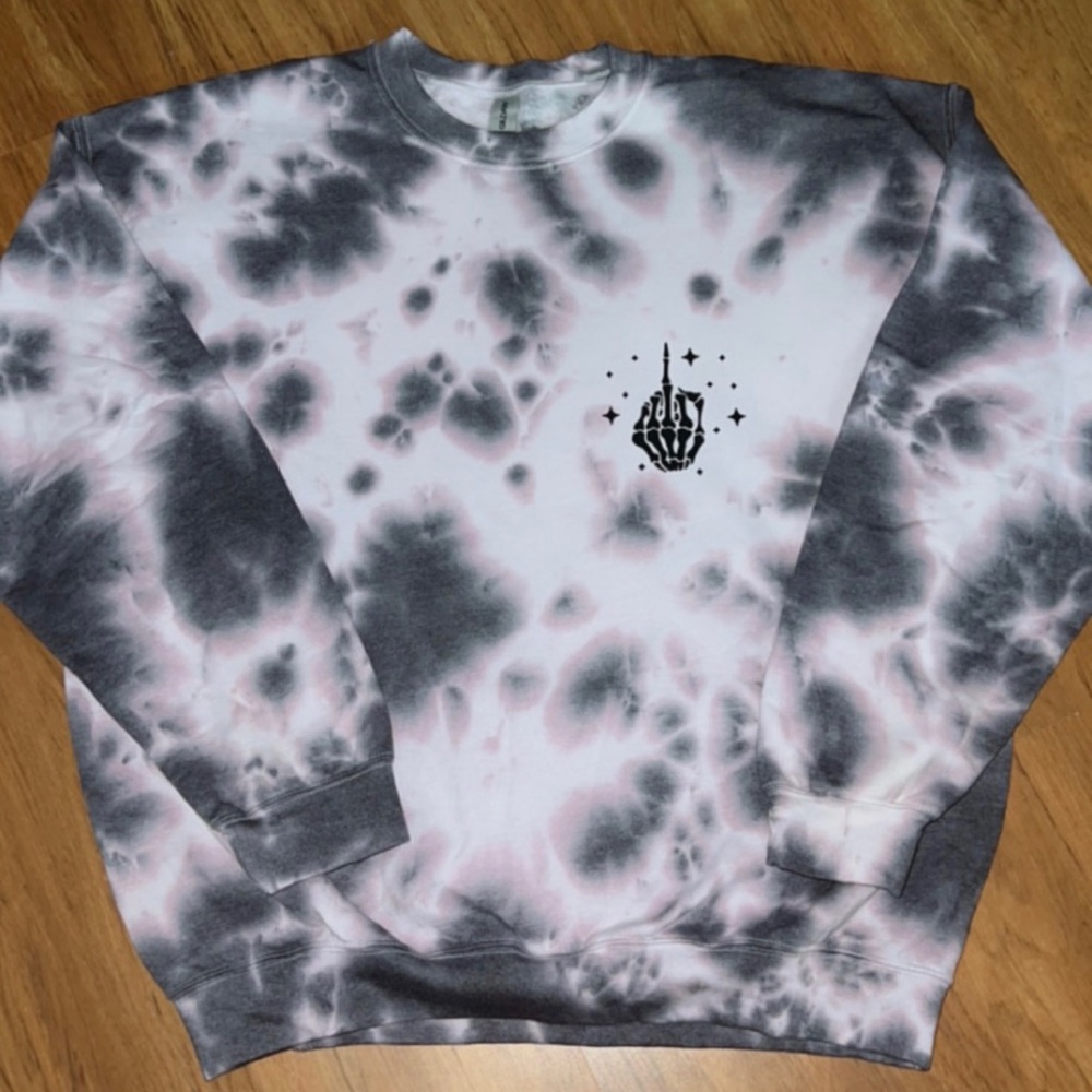 Black tie dye sweatshirt